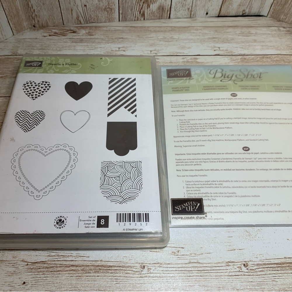Stampin Up Hearts a Flutter